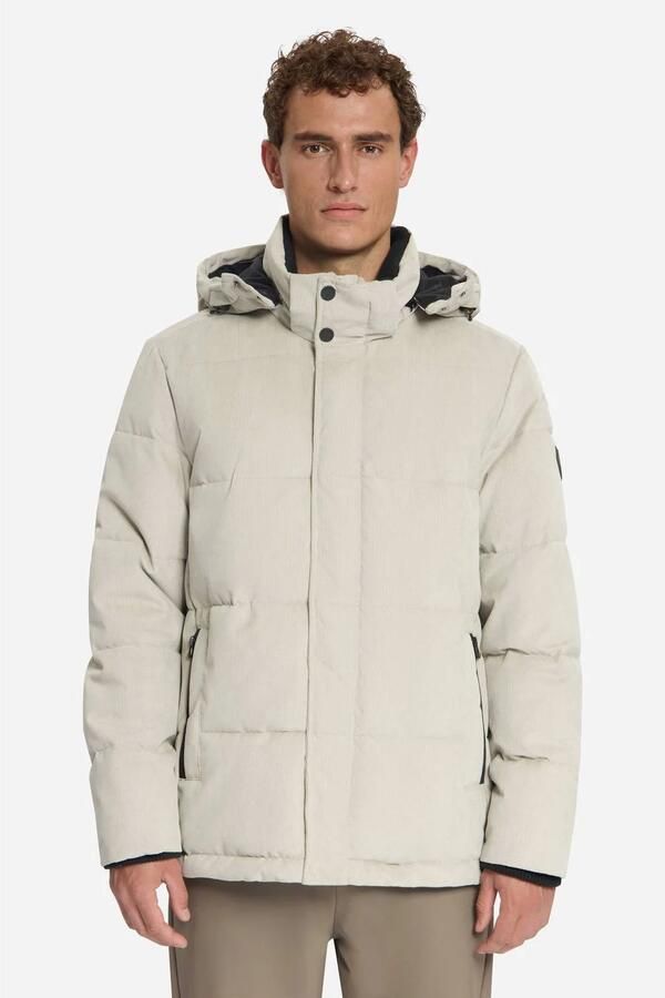 No Excess corduroy pufferjas beige