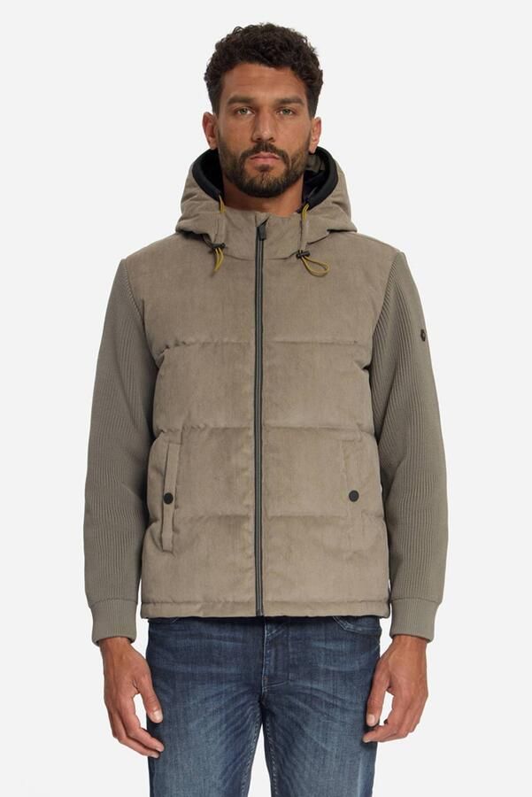 No Excess corduroy winterjas bruin
