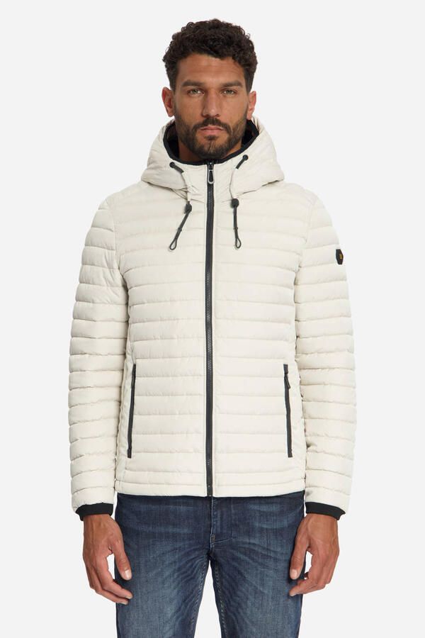 No Excess gewatteerde jas beige