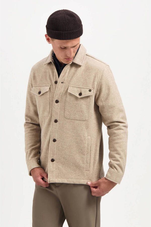 No Excess Onderhemd Overshirt Melange Beige