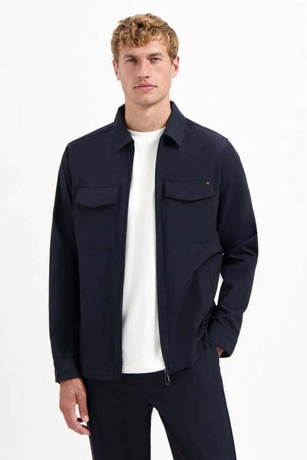 No Excess overshirt donkerblauw