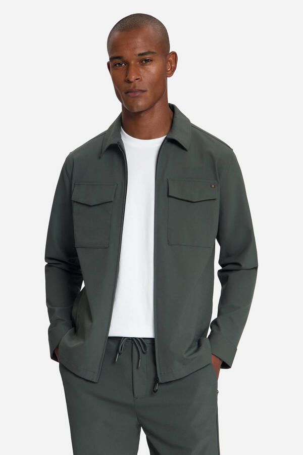 No Excess overshirt donkergroen
