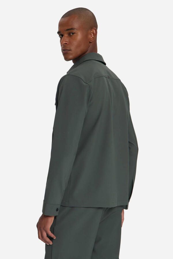 No Excess overshirt donkergroen - Foto 3
