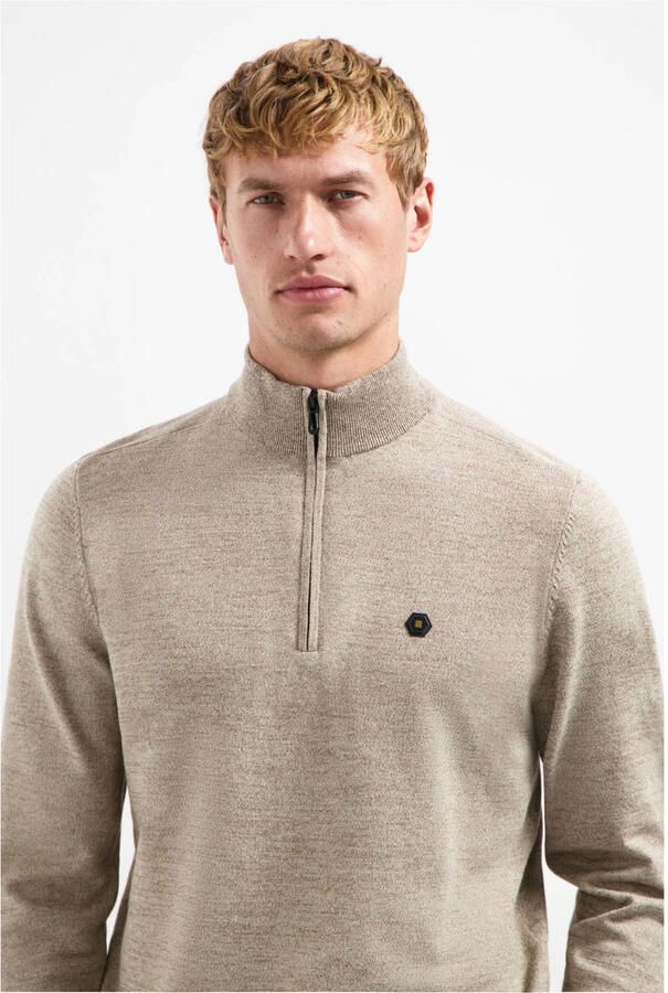 No Excess pullover fijn gebreid beige