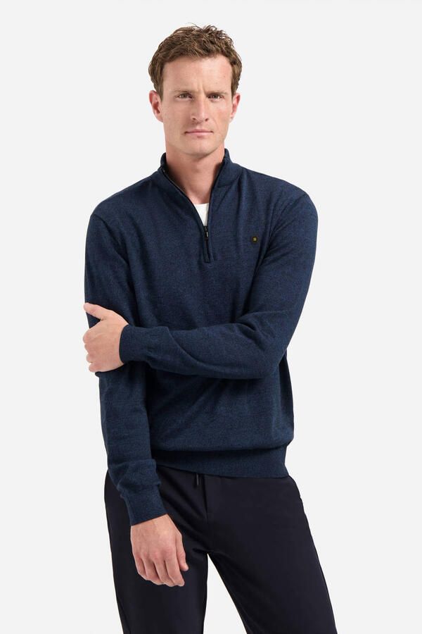 No Excess pullover fijn gebreid donkerblauw - Foto 3