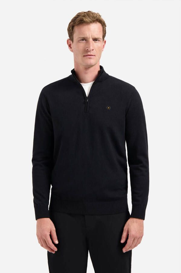 NO EXCESS Schipperstrui met halve ritssluiting - Foto 3