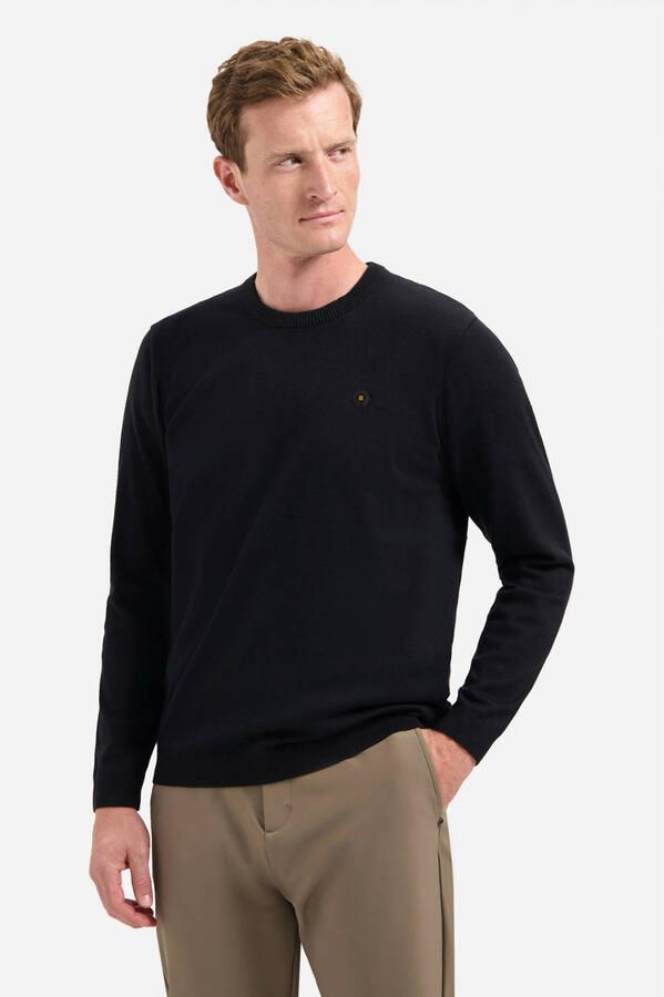 NO EXCESS Trui met ronde hals in mêlee-look - Foto 3