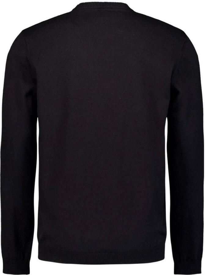 NO EXCESS Trui met ronde hals in mêlee-look