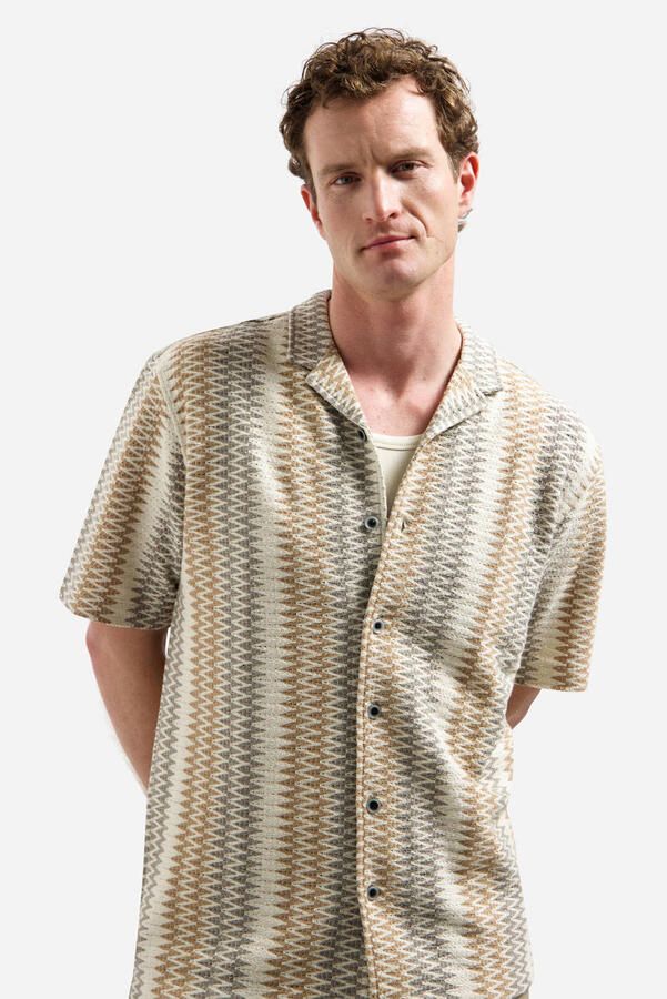 No Excess regular casual overhemd beige - Foto 3