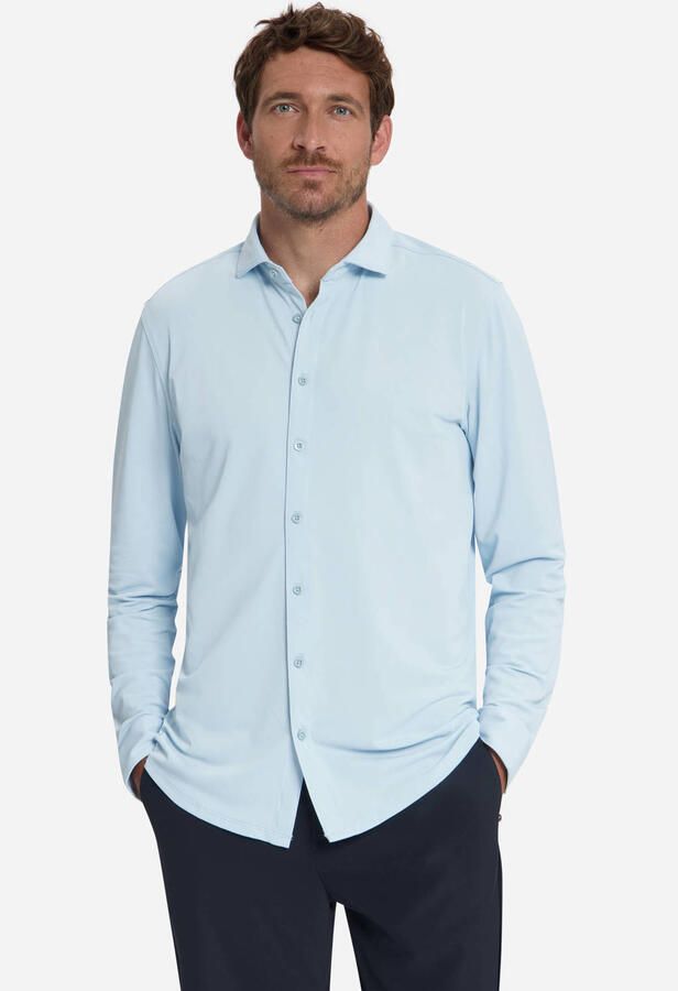 No Excess regular casual overhemd lichtblauw - Foto 2