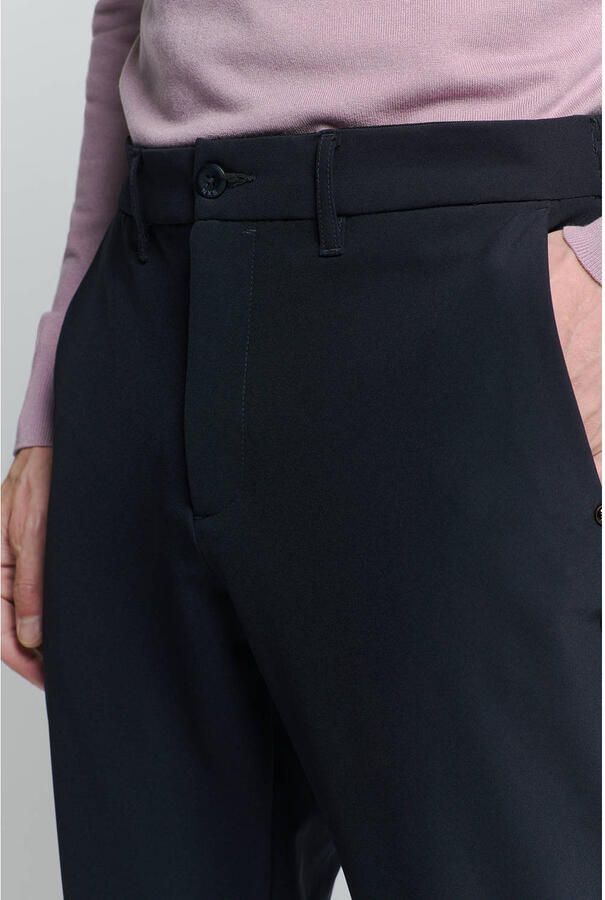 No Excess regular chino donkerblauw