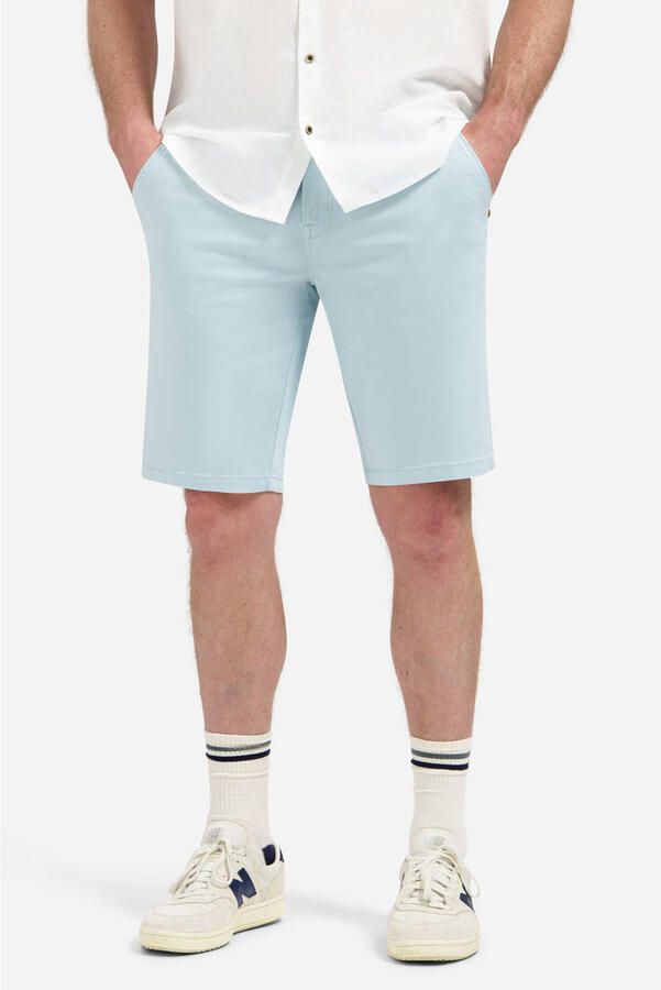 No Excess regular chino short lichtblauw