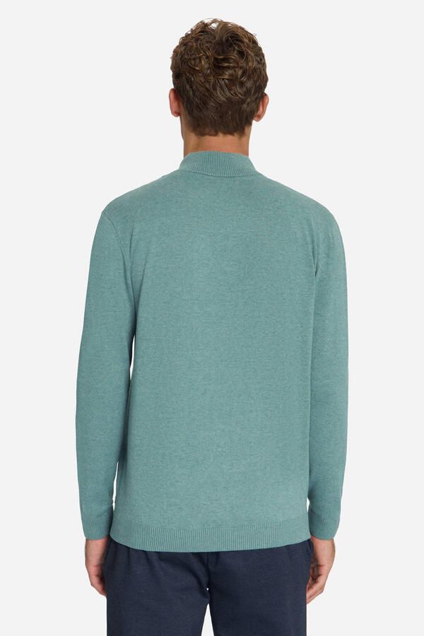 No Excess regular fit gebreide gemêleerde trui blauw - Foto 3