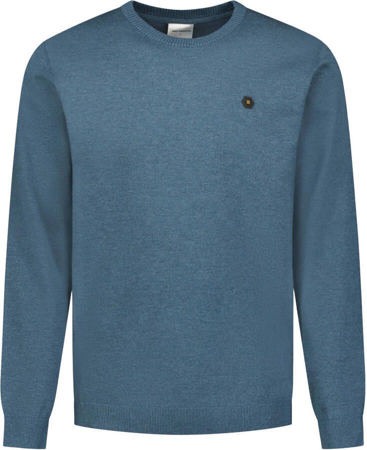 No Excess regular fit gebreide trui blauw - Foto 2