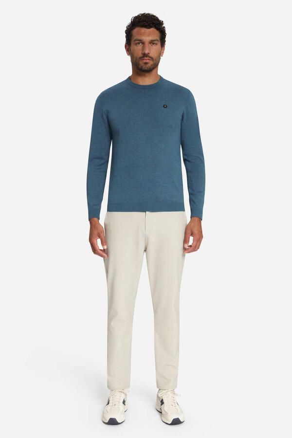 No Excess regular fit gebreide trui blauw - Foto 3