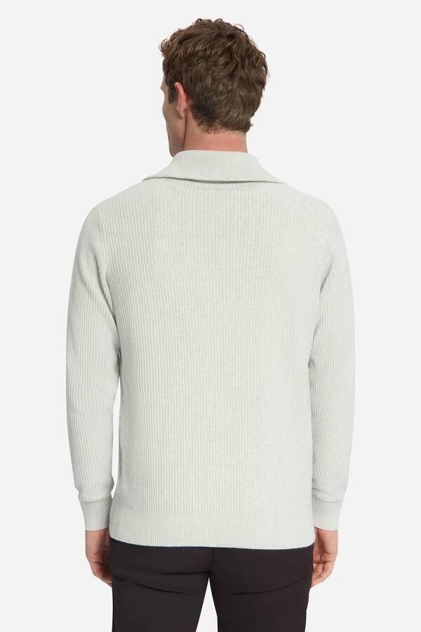 No Excess regular fit gebreide trui light grey - Foto 2