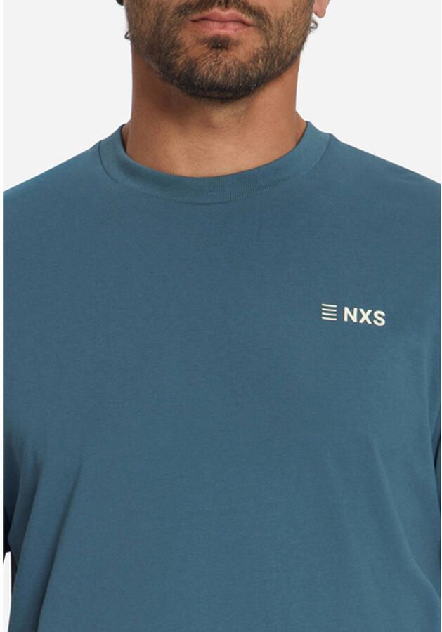 No Excess regular fit T-shirt met backprint blauw - Foto 2