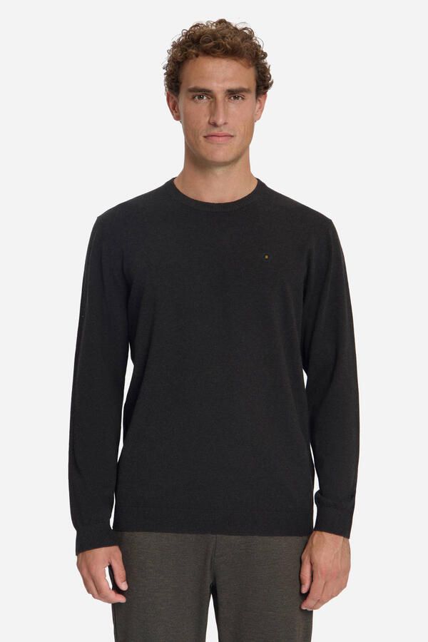No Excess regular fit trui donkerbruin