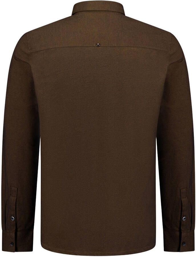 No Excess regular fit twill overhemd caramel - Foto 2