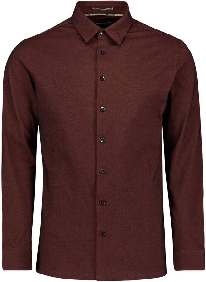 No Excess regular fit twill overhemd cayenne - Foto 2