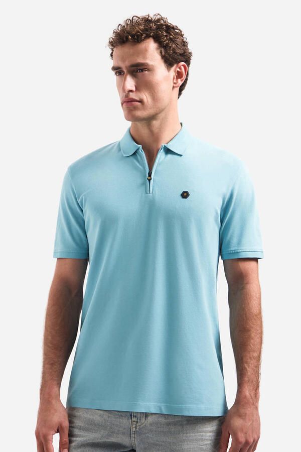 No Excess regular polo blauw - Foto 3