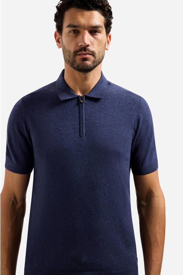 No Excess regular polo donkerblauw - Foto 3