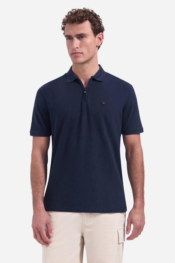No Excess regular polo donkerblauw