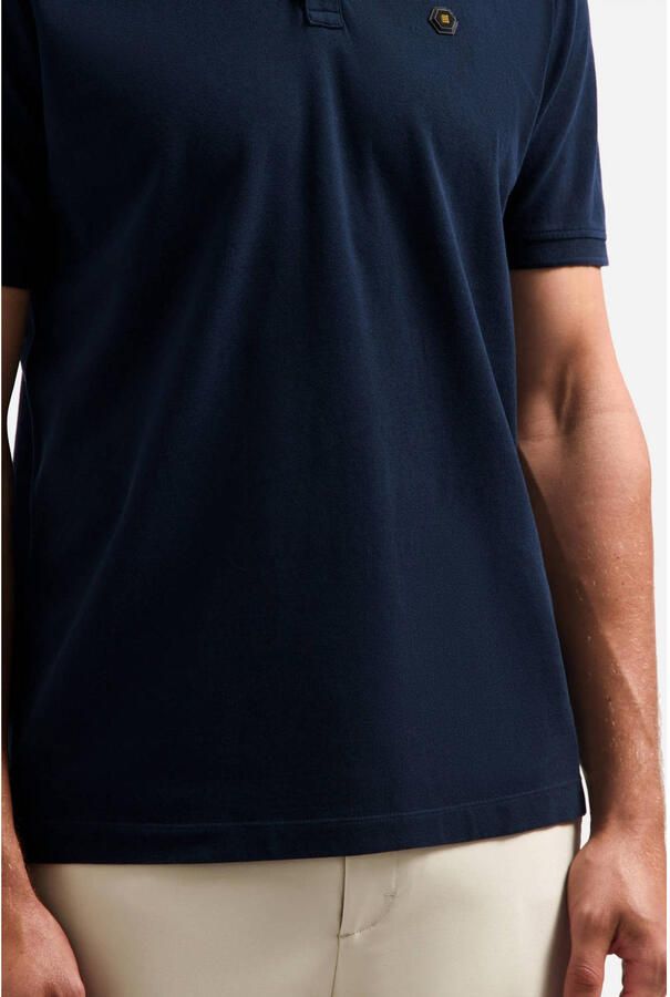 No Excess regular polo donkerblauw