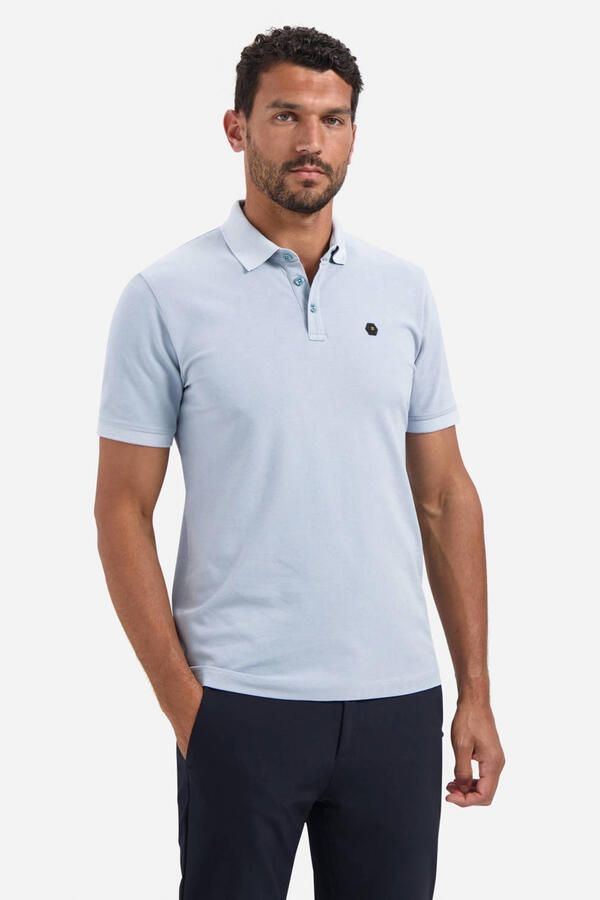 No Excess regular polo lichtblauw