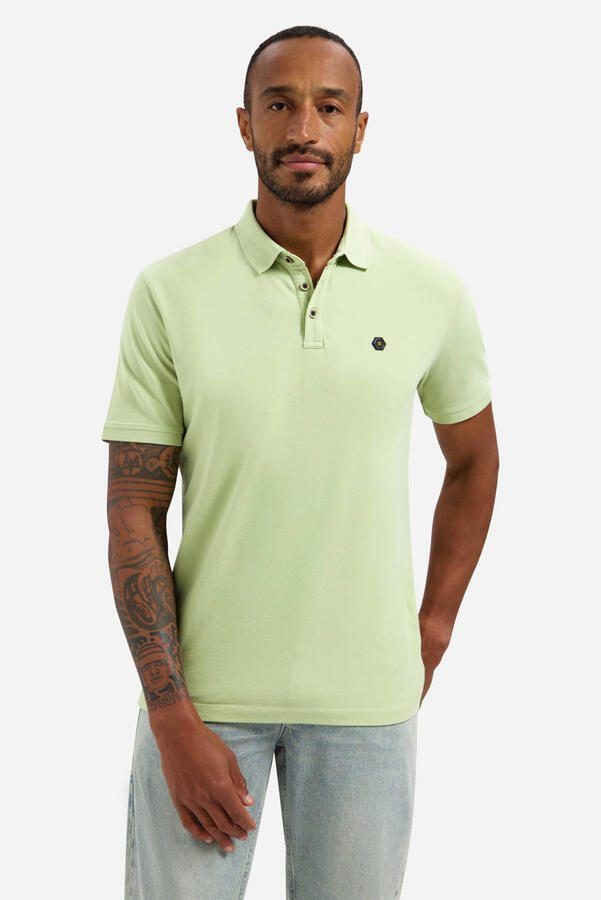 No Excess regular polo limegroen