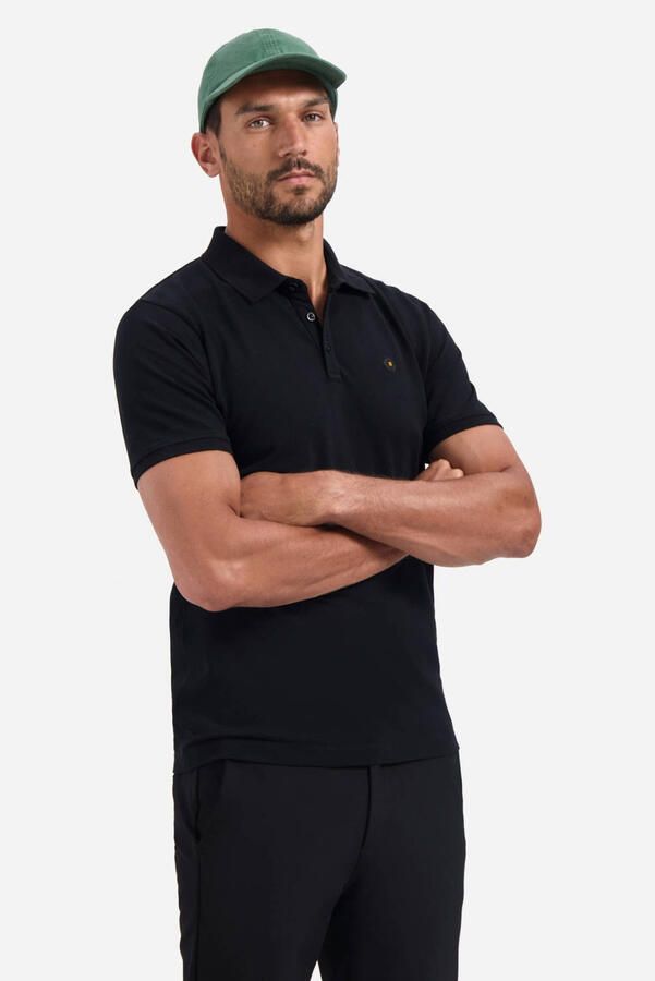 No Excess regular polo zwart