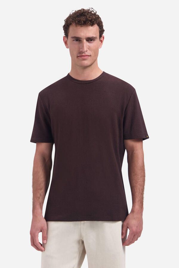 No Excess regular T-shirt donkerbruin