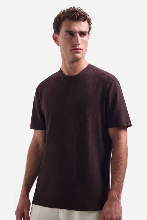 No Excess regular T-shirt donkerbruin - Foto 3