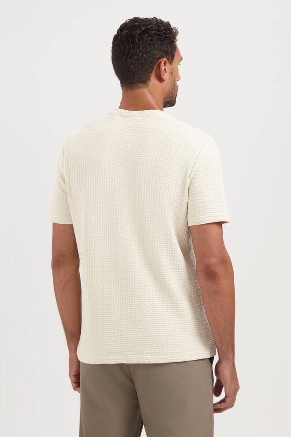 No Excess T-shirt Korte Mouw No-Excess T-Shirt Jacquard Ecru