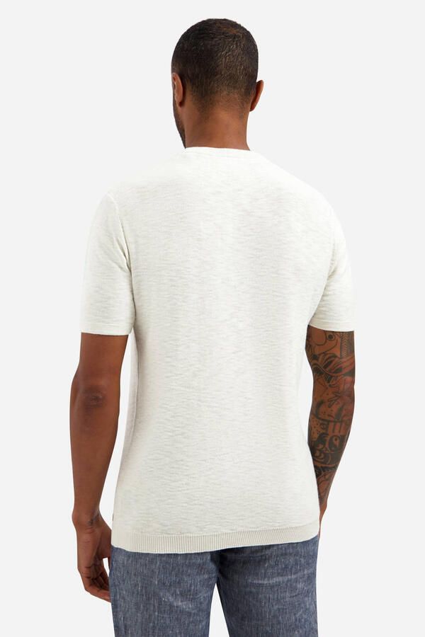 No Excess regular T-shirt fijn gebreid ecru - Foto 3