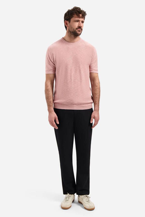No Excess regular T-shirt fijn gebreid roze - Foto 3