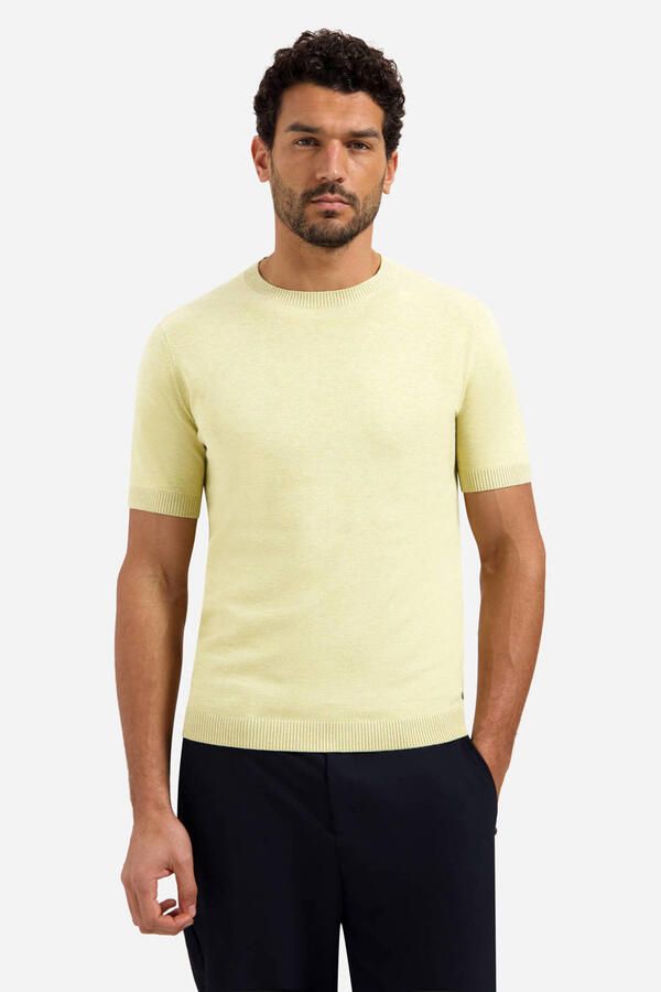 No Excess regular T-shirt geel