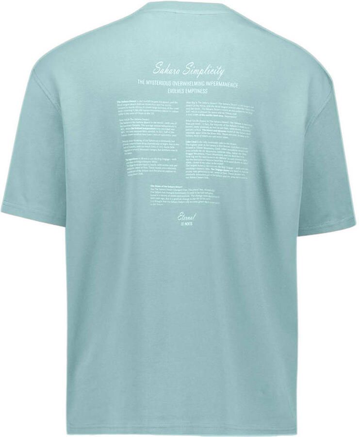 No Excess relaxed T-shirt met backprint blauw - Foto 2
