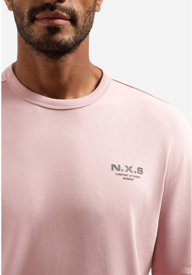 No Excess relaxed T-shirt met backprint roze - Foto 2