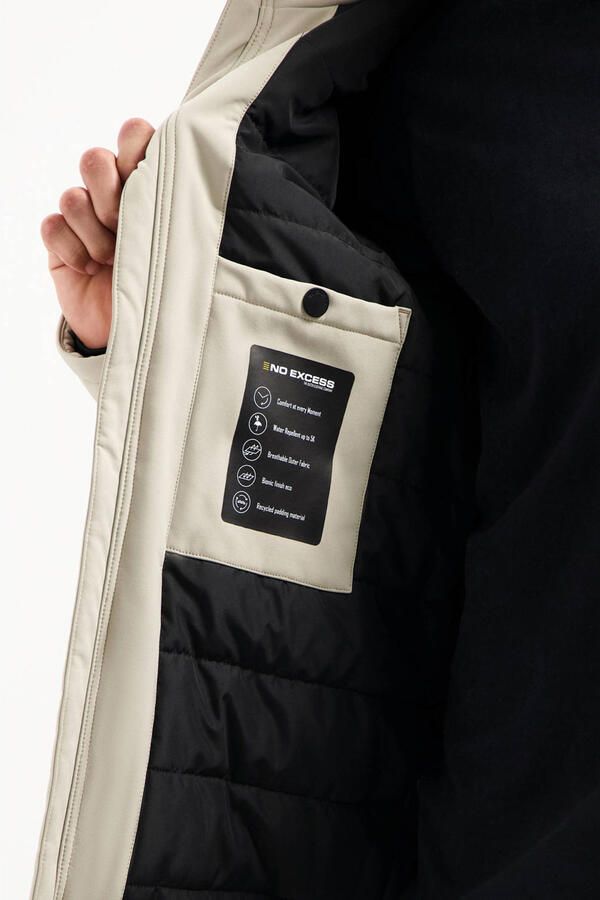 No Excess Blazer Jas Softshell Stone