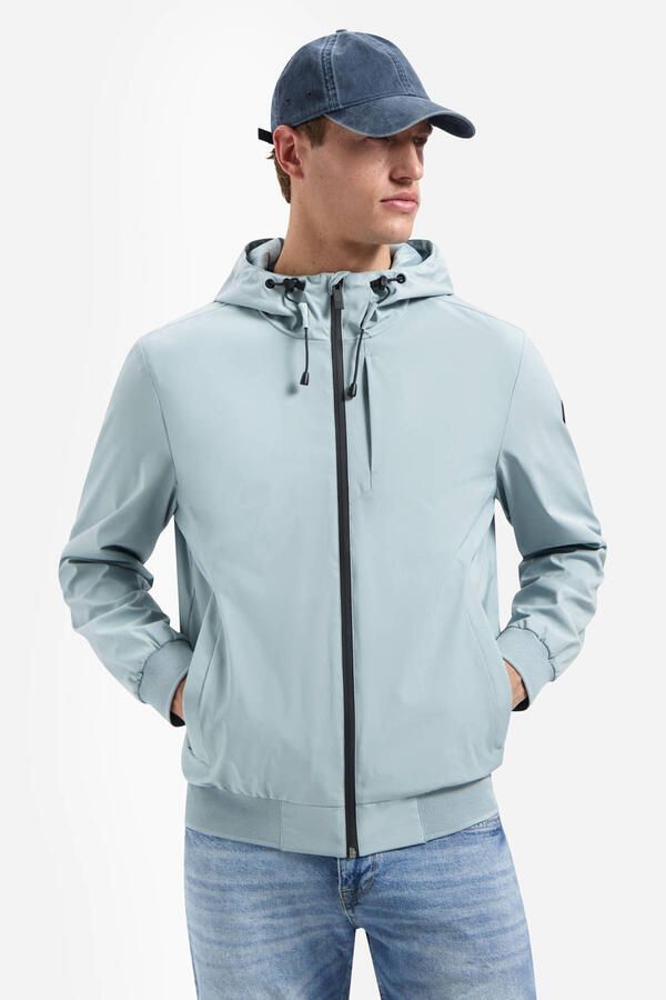 No Excess softshell jas lichtblauw