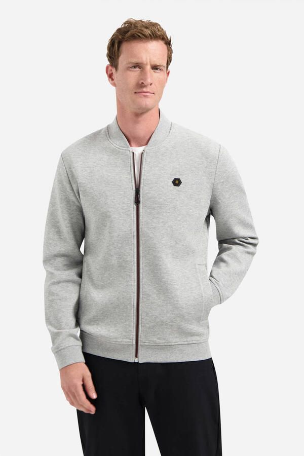 No Excess Piqué Bomber Rits Jas Gray Heren - Foto 2