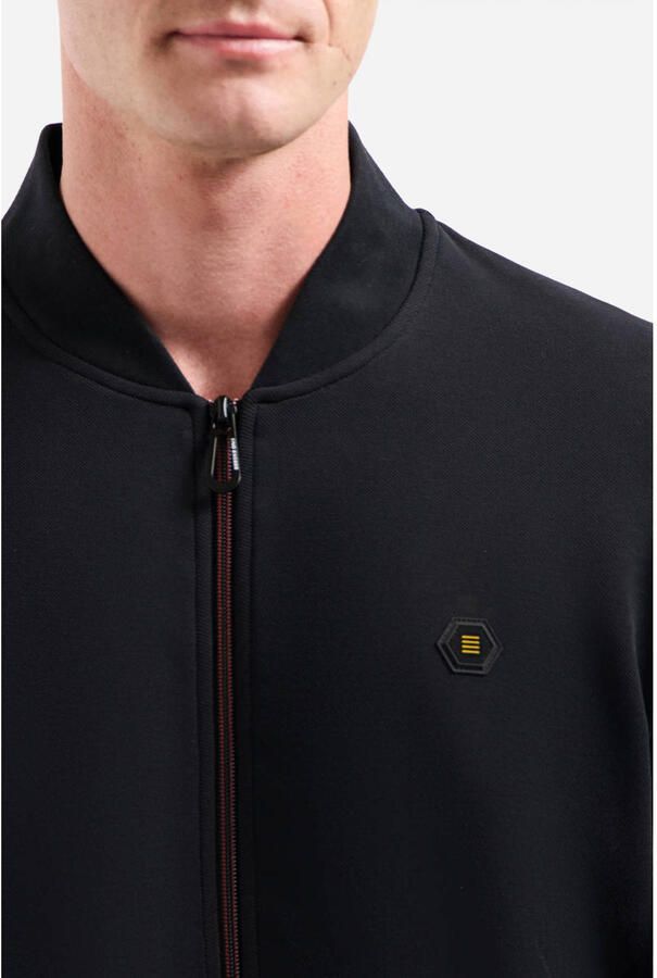 NO EXCESS Sweatvest met geborduurd logo