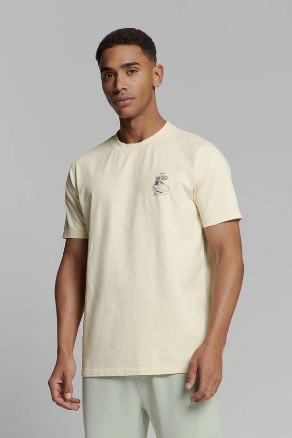 No Excess T-shirt No-Excess T-Shirt Slub Placed Prints Ecru - Foto 2