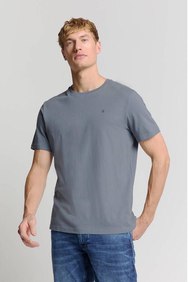 No Excess T-shirt grijsblauw