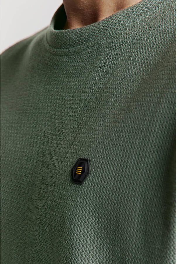 No Excess T-shirt met textuur groen - Foto 2