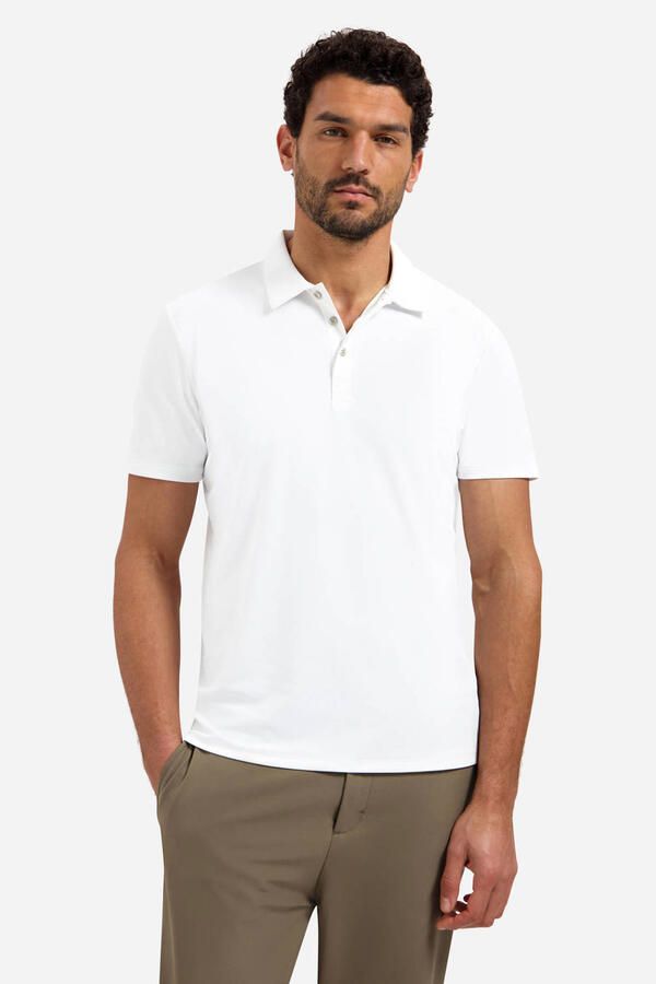 No Excess travelstof regular polo wit