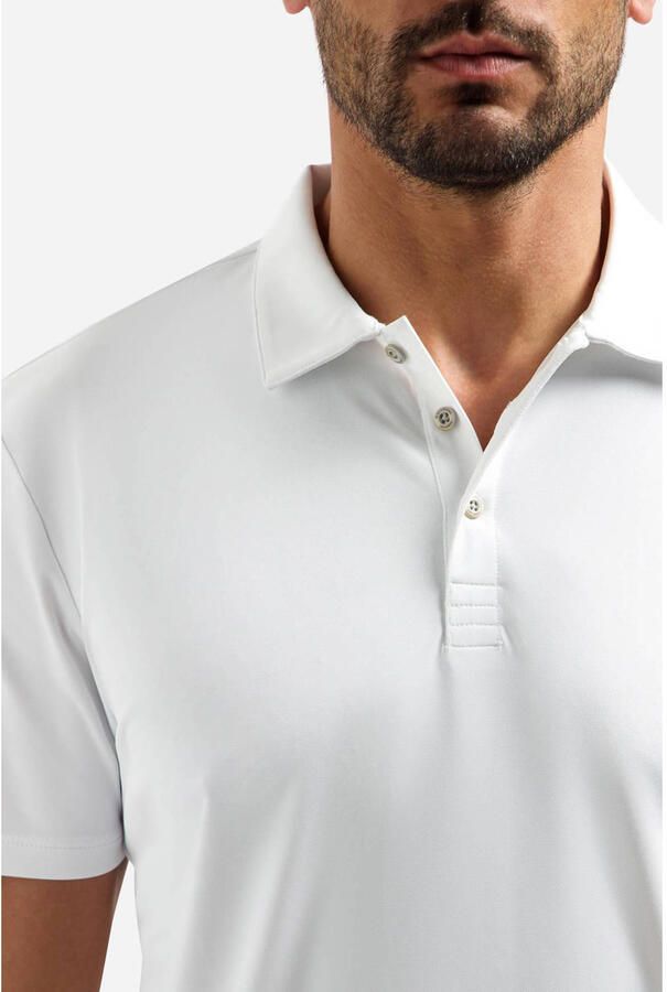 No Excess travelstof regular polo wit - Foto 2