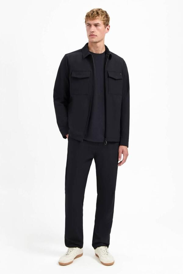 No Excess travelstof relaxed fit chino zwart - Foto 2