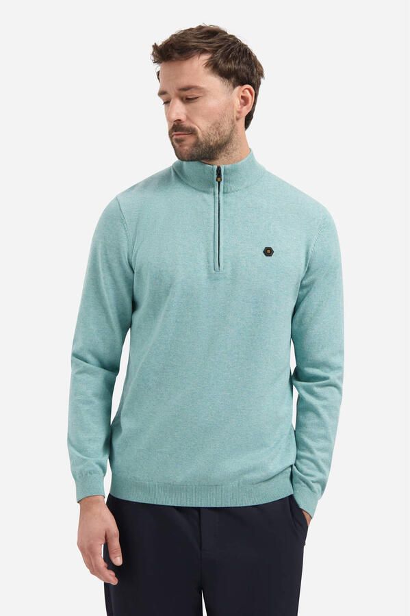 No Excess trui fijn gebreid blauw